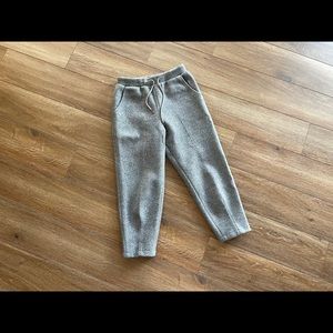 High quality wool tapered pants